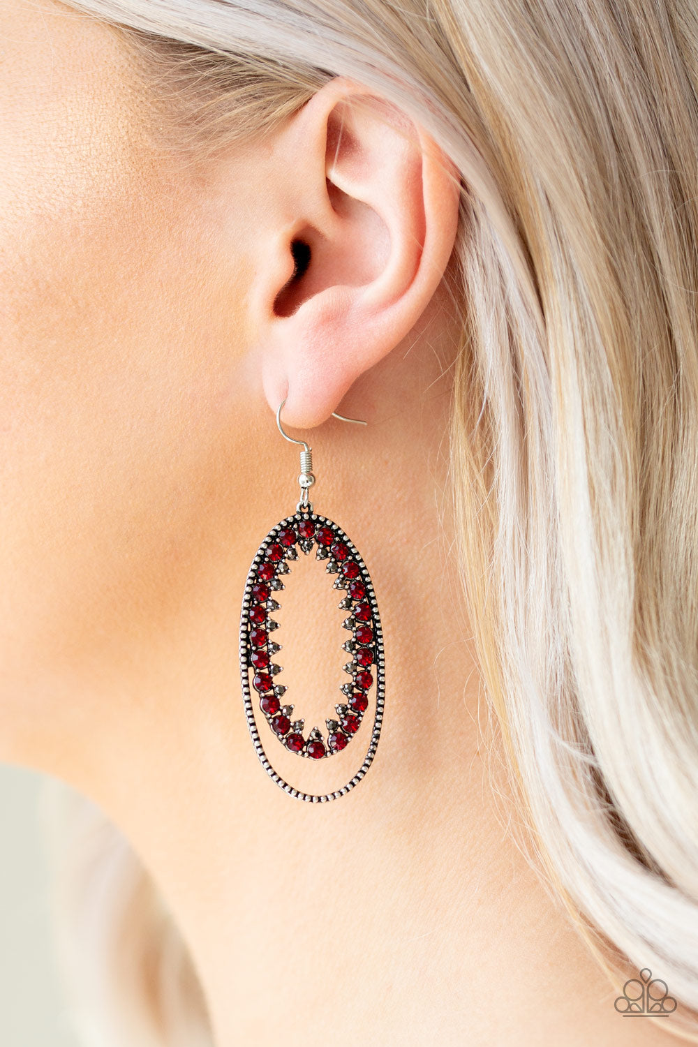 Paparazzi Earrings - Marry Into Money - Red