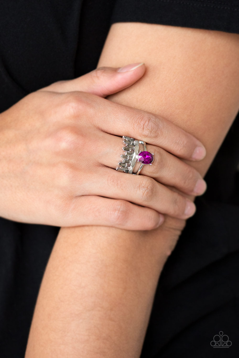 Paparazzi Rings - Crowned Victor - Pink