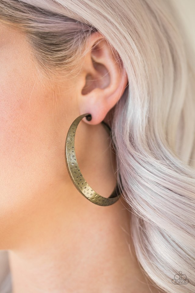 Paparazzi Earrings - Jungle to Jungle - Brass