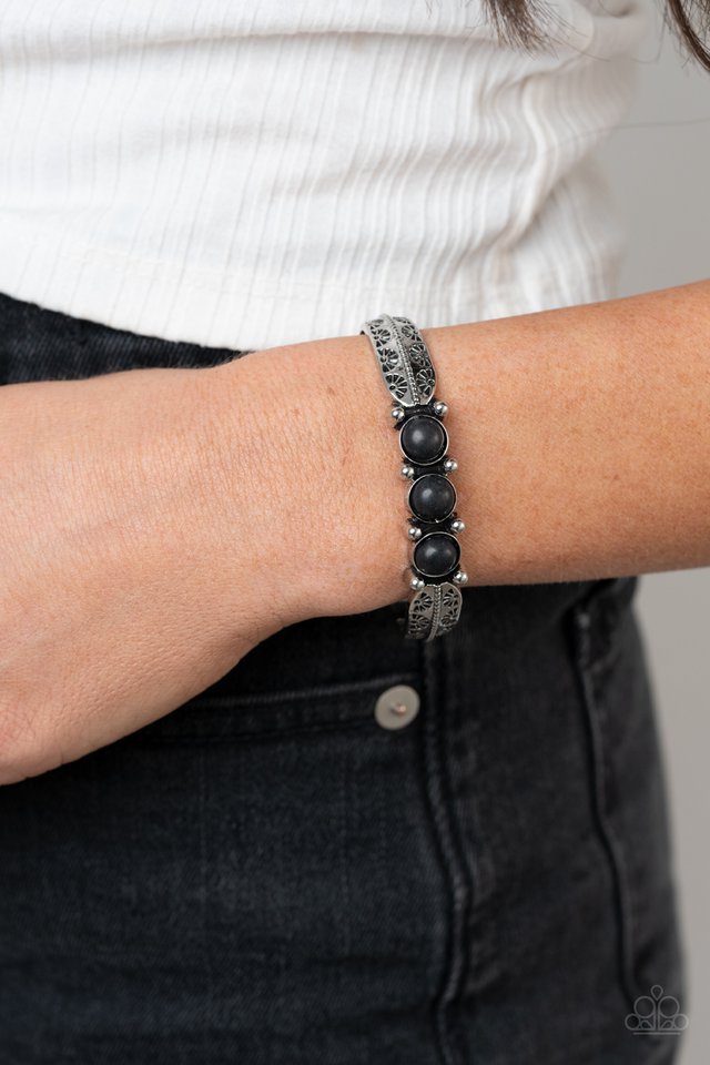 Paparazzi Bracelets - Mojave Glyphs - Black Cuff