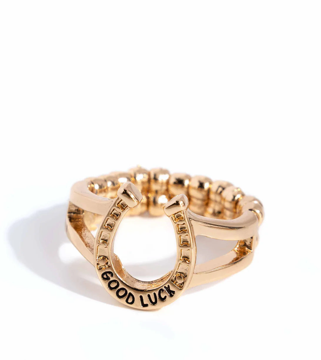 Paparazzi Rings - Luck Be A Leader - Gold - Fashion Fix