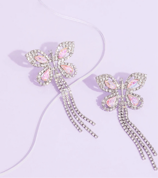 Paparazzi Earrings - Next Soar - Pink - Life of the Party - August 2024