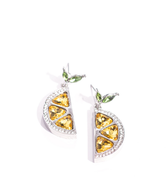 Paparazzi Earrings - Lady Lemon - Yellow