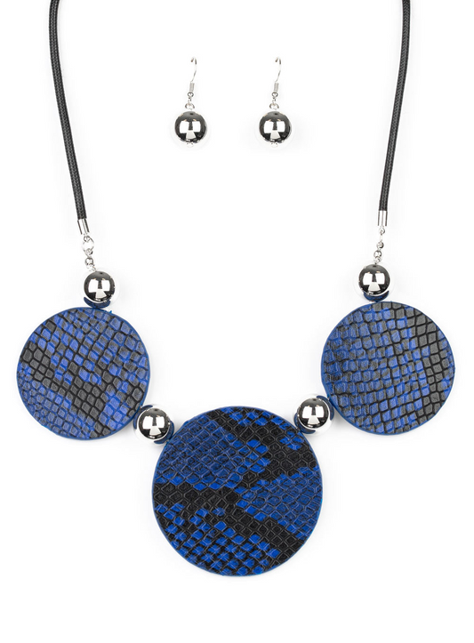 Paparazzi Necklaces - Viper Pit - Blue
