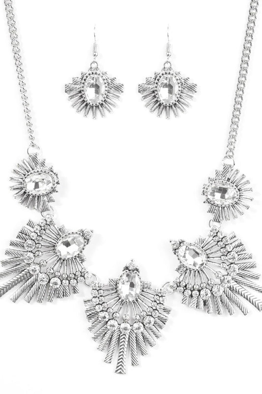 Paparazzi Necklaces - Miss YOU-niverse - Silver