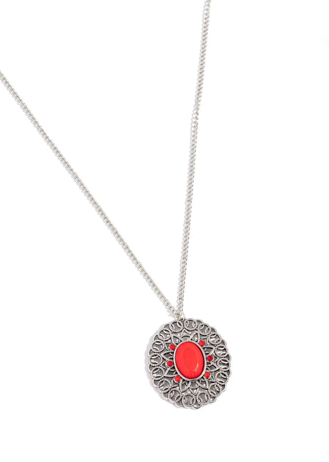 Paparazzi Necklaces - Solar Stunner - Red