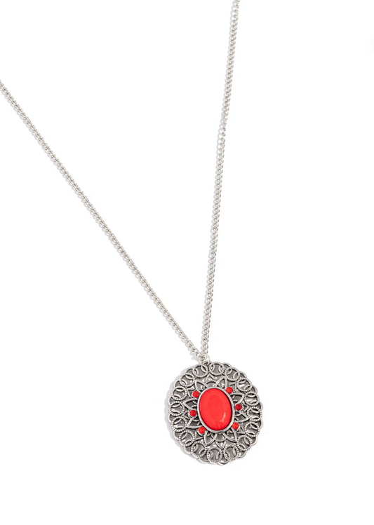 Paparazzi Necklaces - Solar Stunner - Red