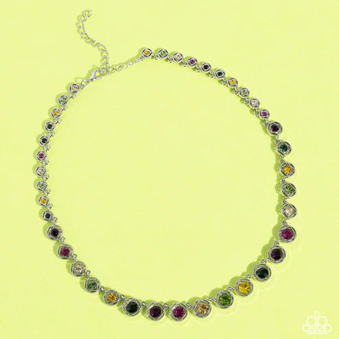 Paparazzi Necklaces - Kaleidoscope Charm - Multi