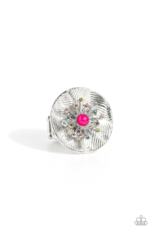 Paparazzi Rings - Seriously Sunburst - Pink