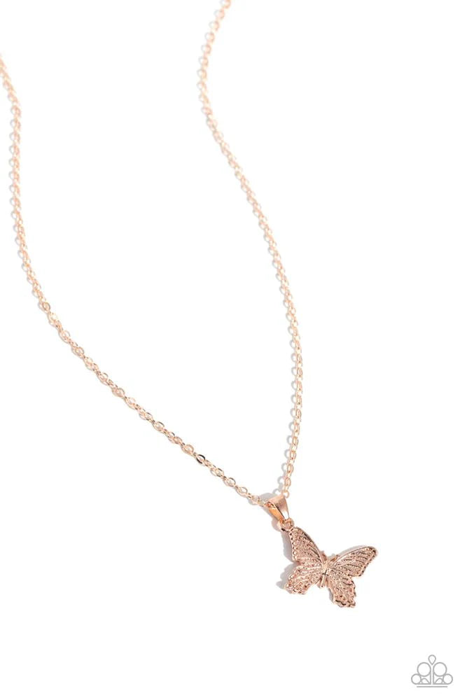 Paparazzi Necklaces - Midair Magic - Rose Gold