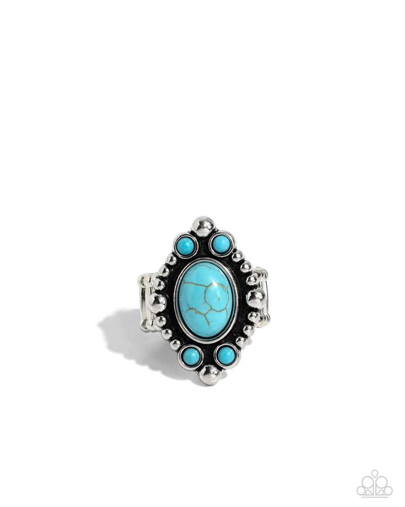 Paparazzi Rings - Cactus Corral - Blue