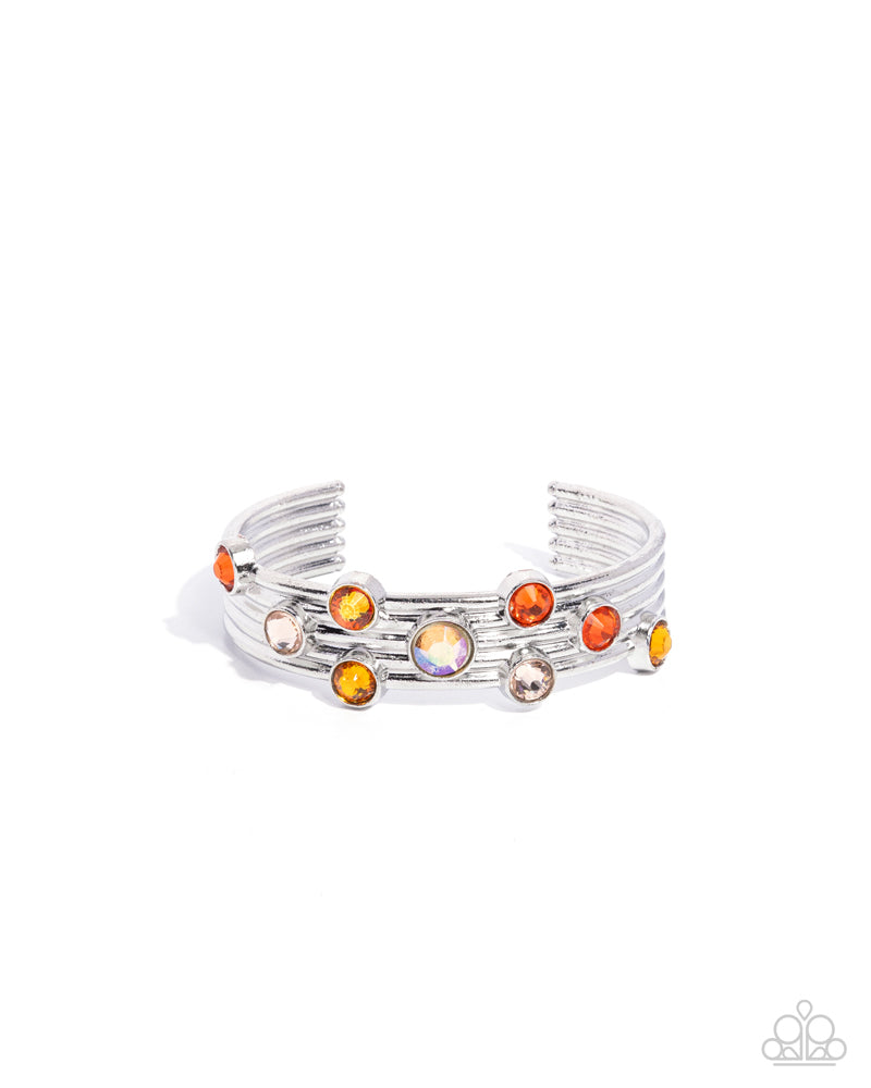 Paparazzi PREORDER Bracelets - Majestic Medallions - Orange