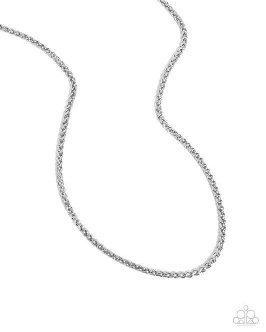 Paparazzi PREORDER Men's Collection - Complicated Chain - Silver