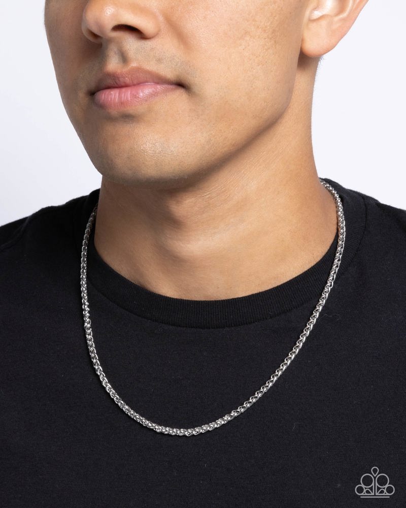 Paparazzi PREORDER Men's Collection - Complicated Chain - Silver