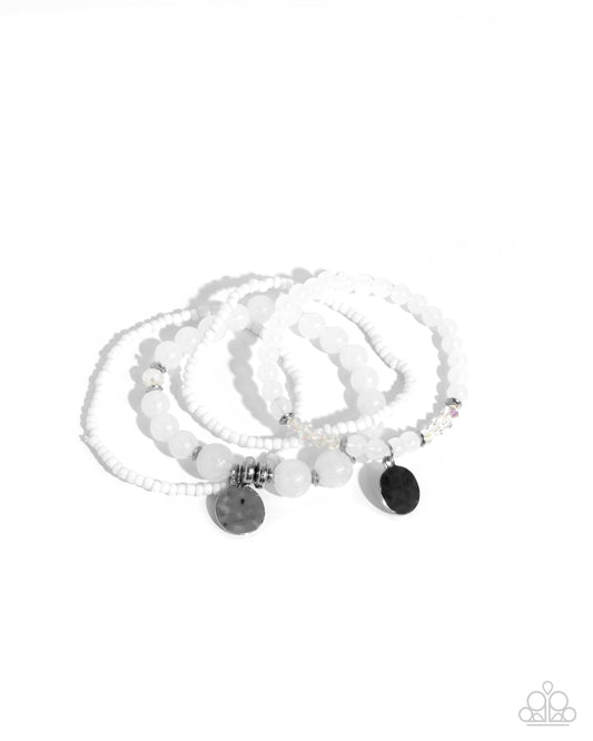 Paparazzi Bracelets - Superior Stack - White