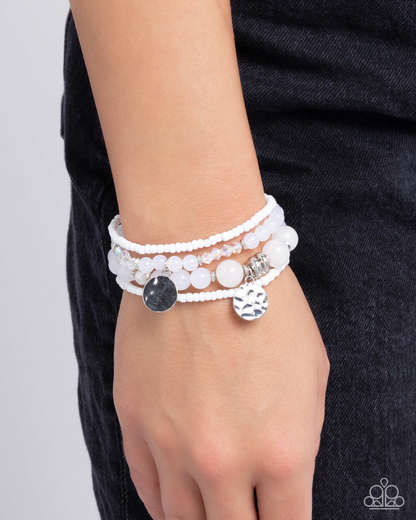 Paparazzi Bracelets - Superior Stack - White