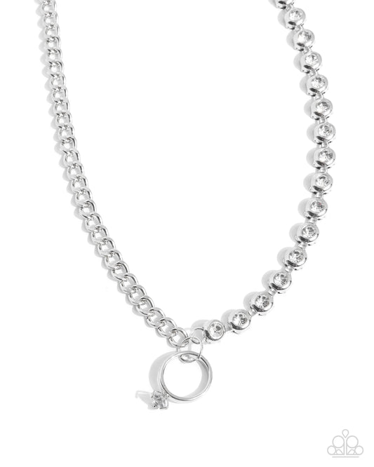 Paparazzi PREORDER Necklaces - Blazing Beacon - White