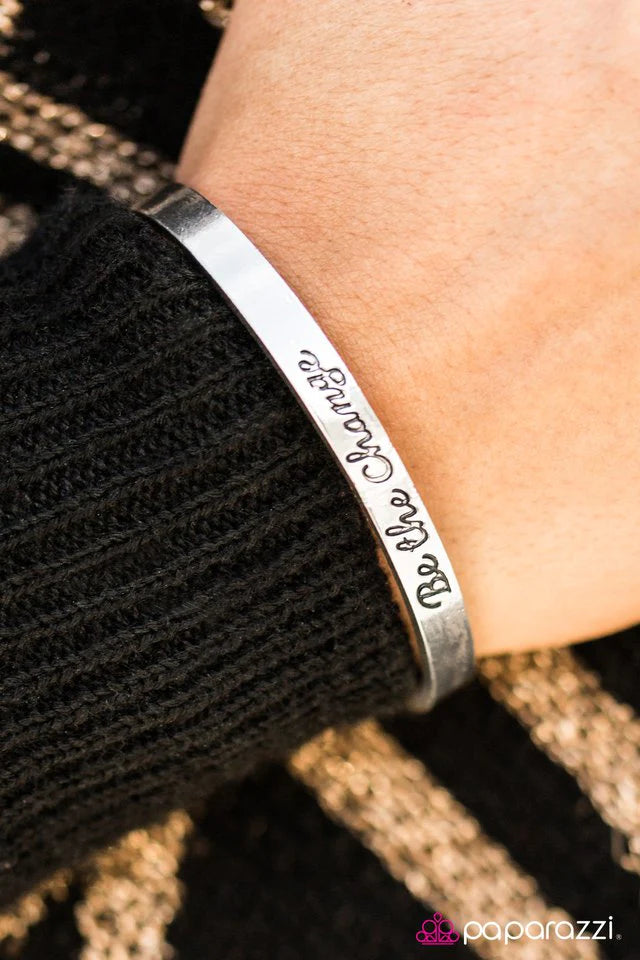 Paparazzi Bracelets - Be the Change - Silver