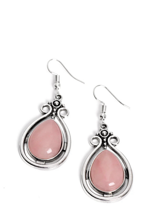 Paparazzi Earrings - Mountain Mantra - Pink