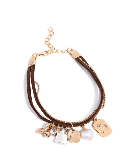 Paparazzi Bracelets - Serendipitous Suede - Brown - Fashion Fix