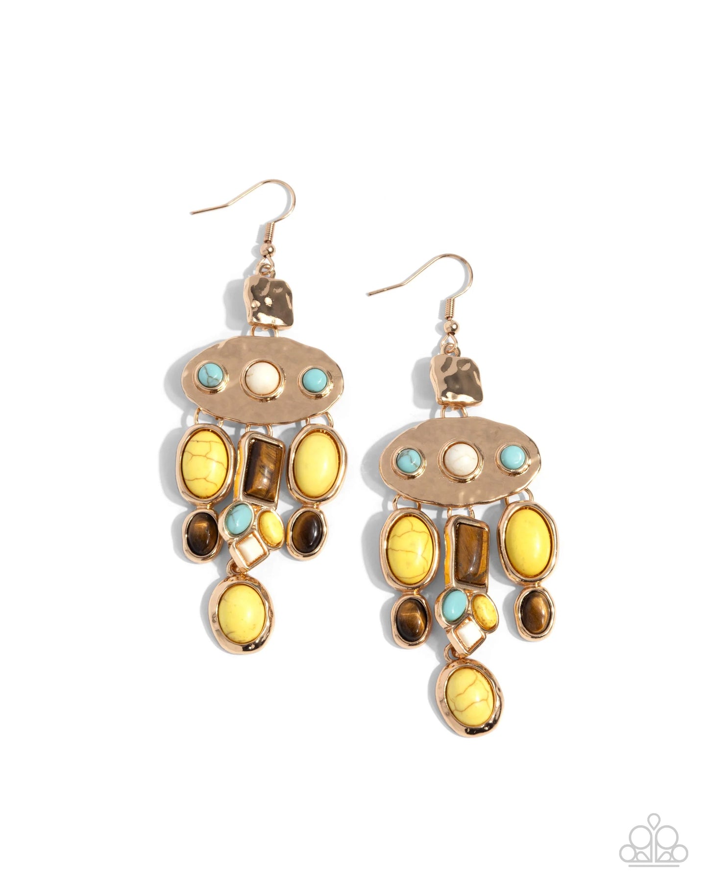 Paparazzi PREORDER Earrings - Inspired Interval - Yellow