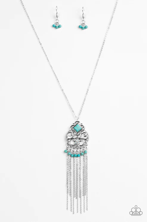 Paparazzi Necklaces - Whimsically Western - Blue