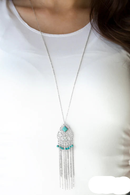 Paparazzi Necklaces - Whimsically Western - Blue
