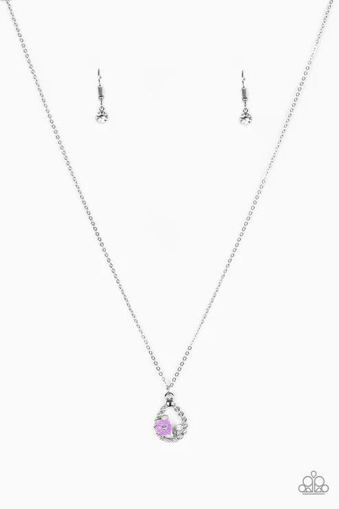 Paparazzi Necklaces - Serene Spring Showers - Purple