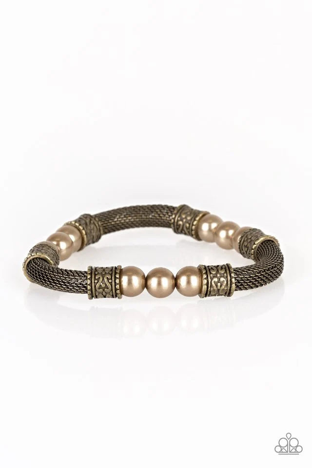 Paparazzi Bracelets - Talk Some Sense! - Brass