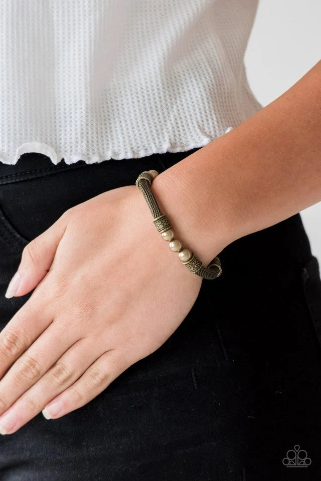 Paparazzi Bracelets - Talk Some Sense! - Brass