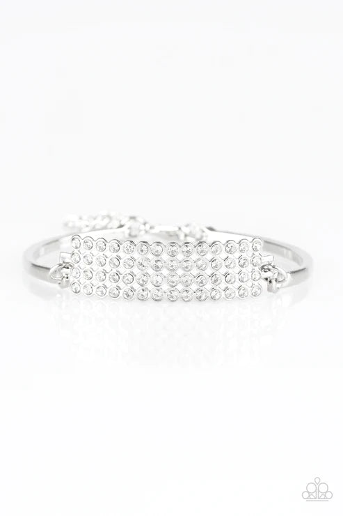 Paparazzi Bracelets - Top-Class Class - White