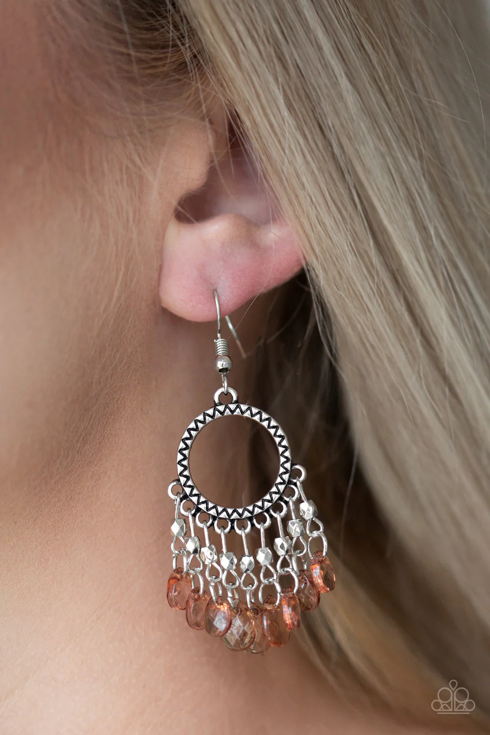 Paparazzi Earrings - Paradise Palace - Brown