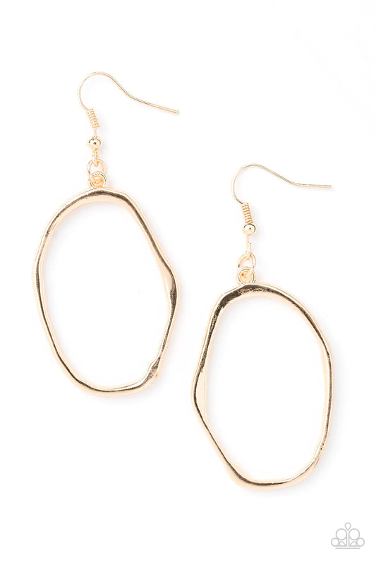 Paparazzi Earrings - Eco Chic - Gold