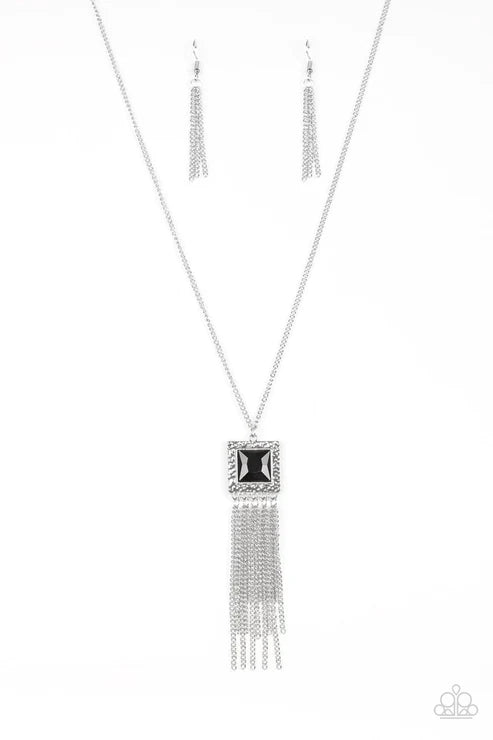 Paparazzi Necklaces - Shimmer Sensei - Black