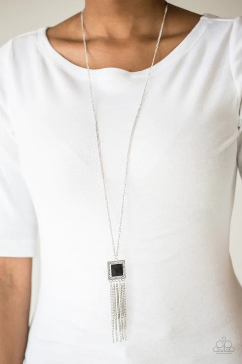 Paparazzi Necklaces - Shimmer Sensei - Black