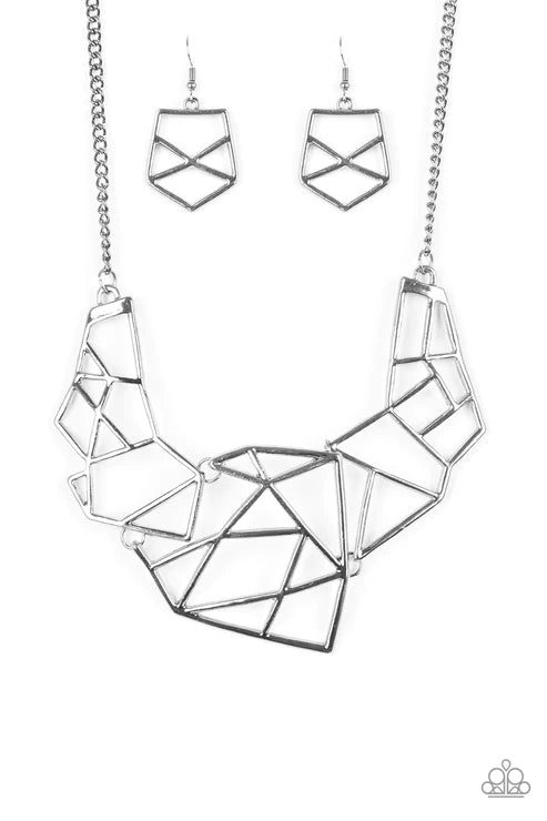Paparazzi Necklaces - World Shattering - Black