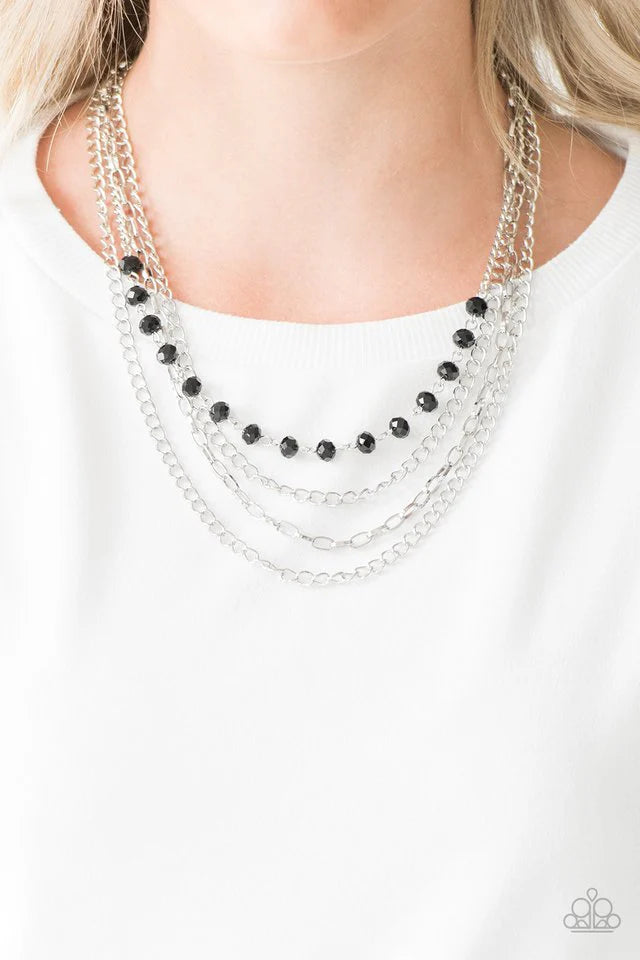 Paparazzi Necklaces - Extravagant Elegance - Black