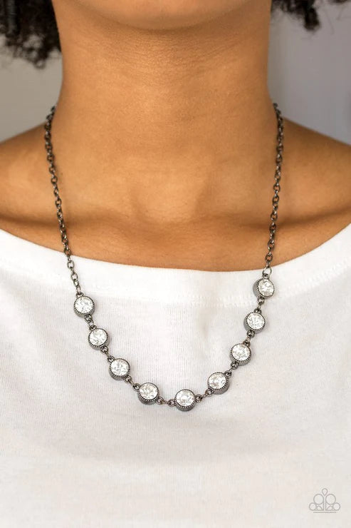 Paparazzi Necklaces - Starlit Socials - Black