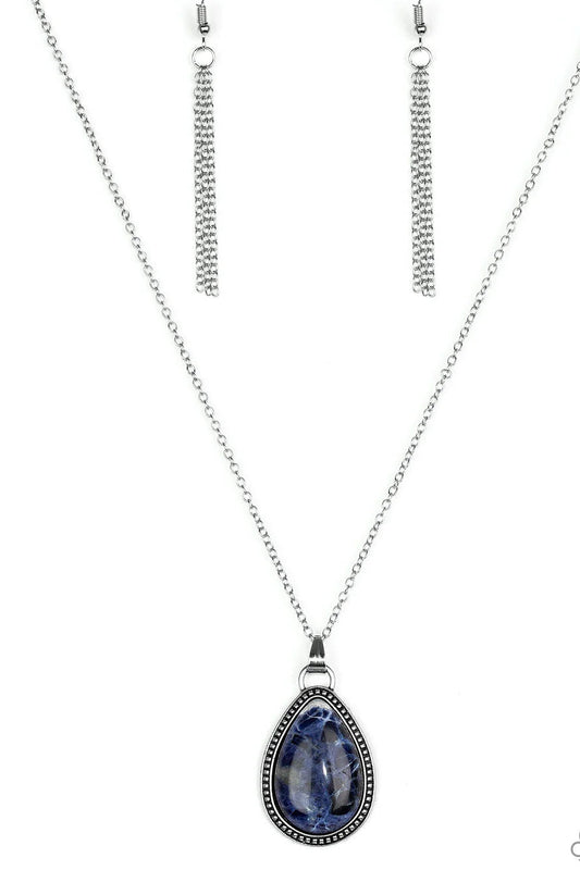 Paparazzi Necklaces - On the Home Frontier - Blue