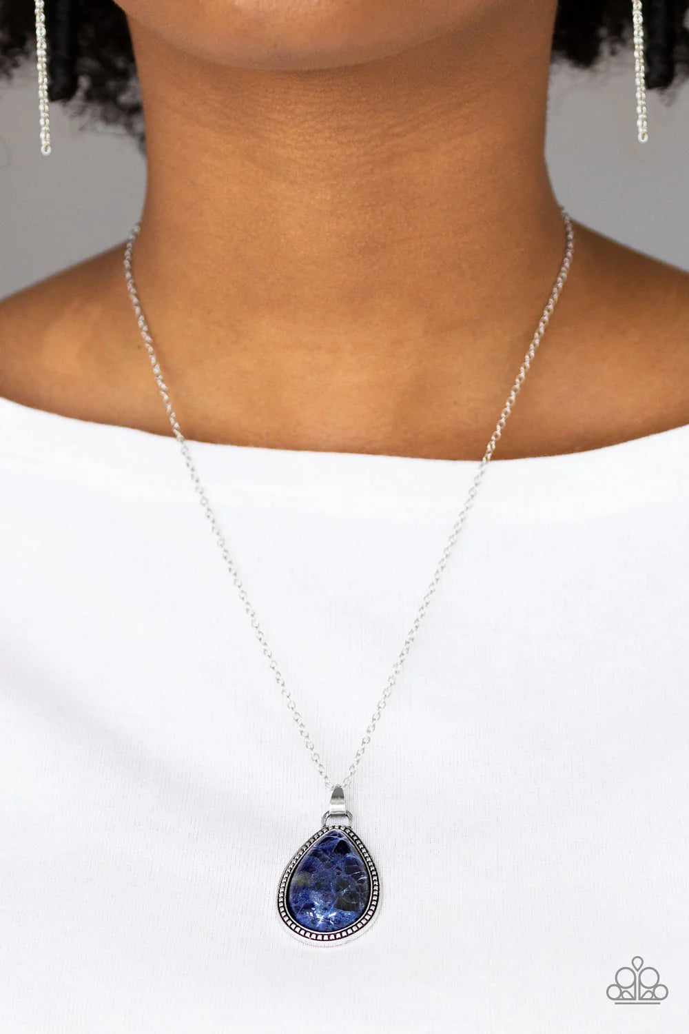 Paparazzi Necklaces - On the Home Frontier - Blue