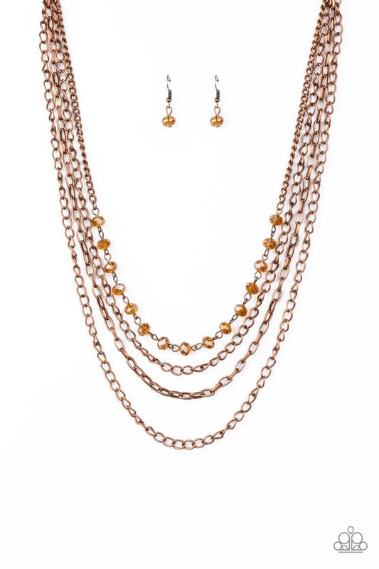 Paparazzi Necklaces - Extravagant Elegance - Copper