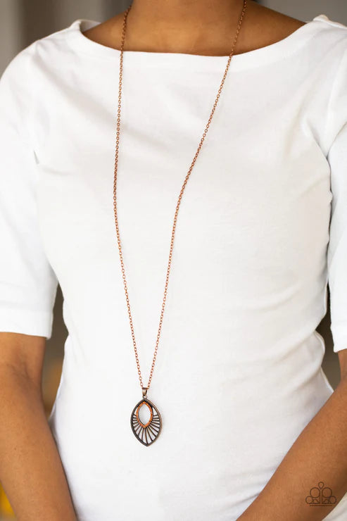 Paparazzi Necklaces - Court Couture - Copper