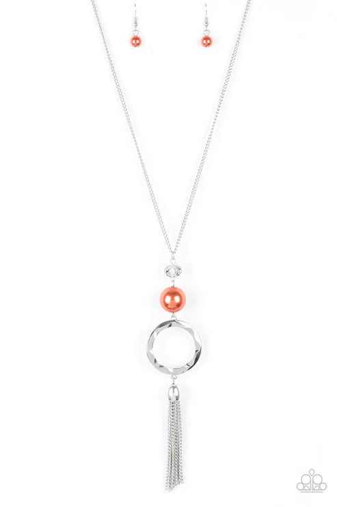 Paparazzi Necklaces - Bold Balancing Act - Orange