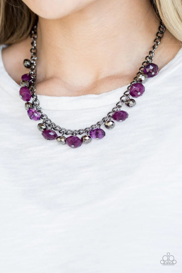 Paparazzi Necklaces - Runway Rebel - Purple