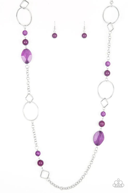 Paparazzi Necklaces - Very Visionary - Purple