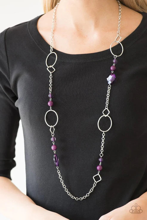 Paparazzi Necklaces - Very Visionary - Purple