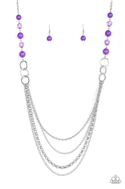 Paparazzi Necklaces - Vividly Vivid - Purple