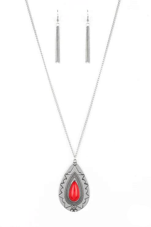 Paparazzi Necklaces - Sedona Solstice - Red
