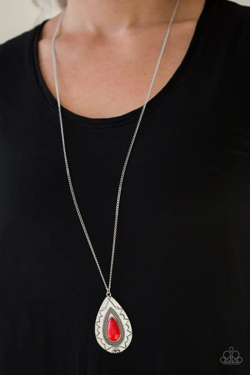 Paparazzi Necklaces - Sedona Solstice - Red