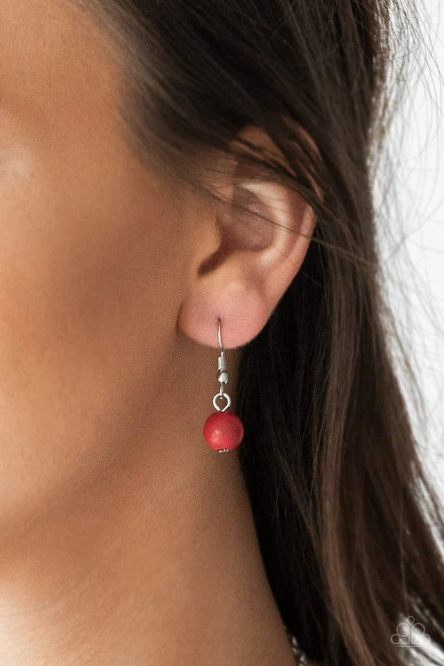 Paparazzi Necklaces - Full Frontier - Red